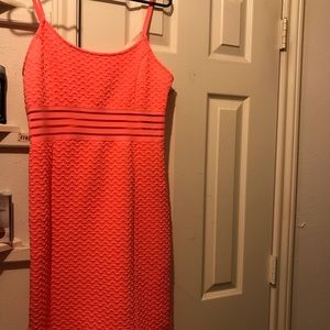 Coral orange dress